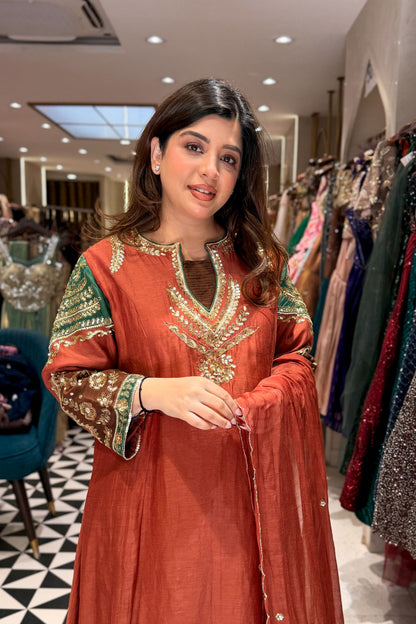 Adrita Hand Embroidered Suit Set