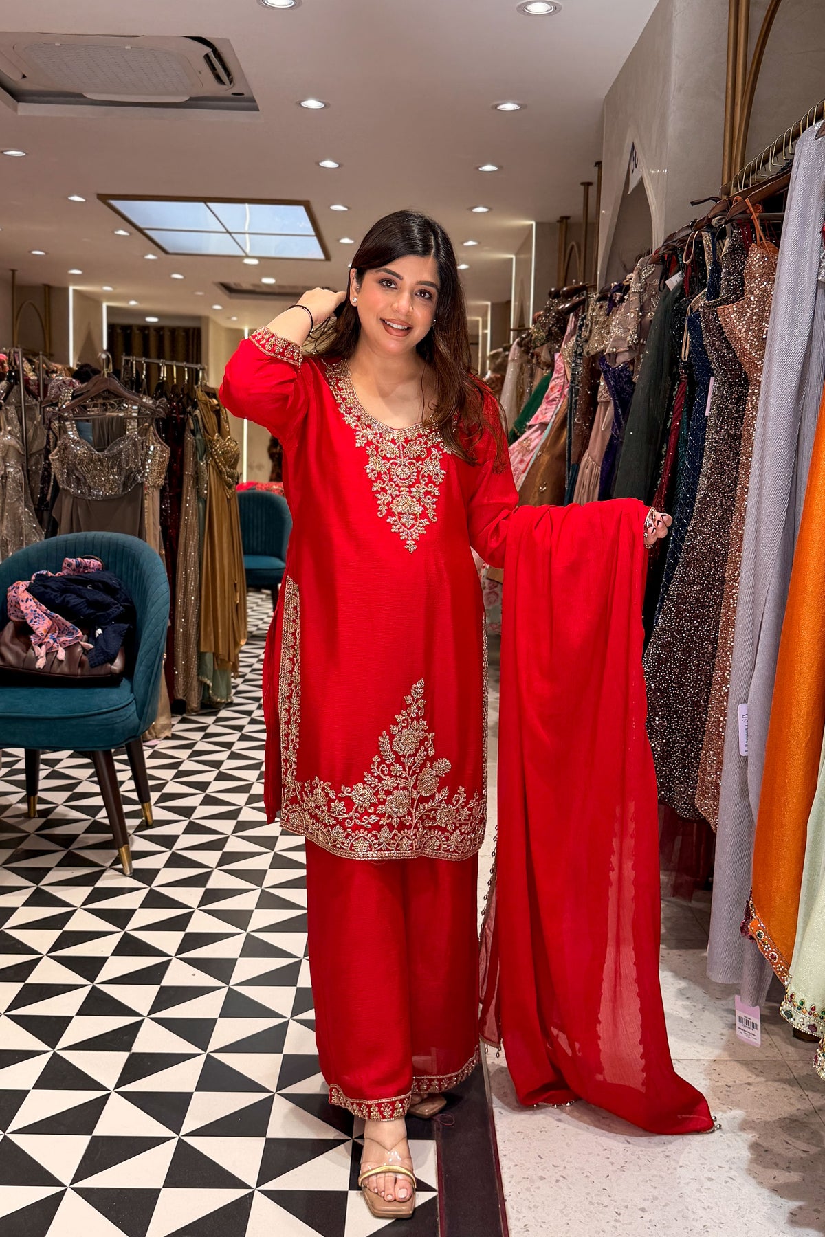 Sridat Beads Embroidered Suit Set