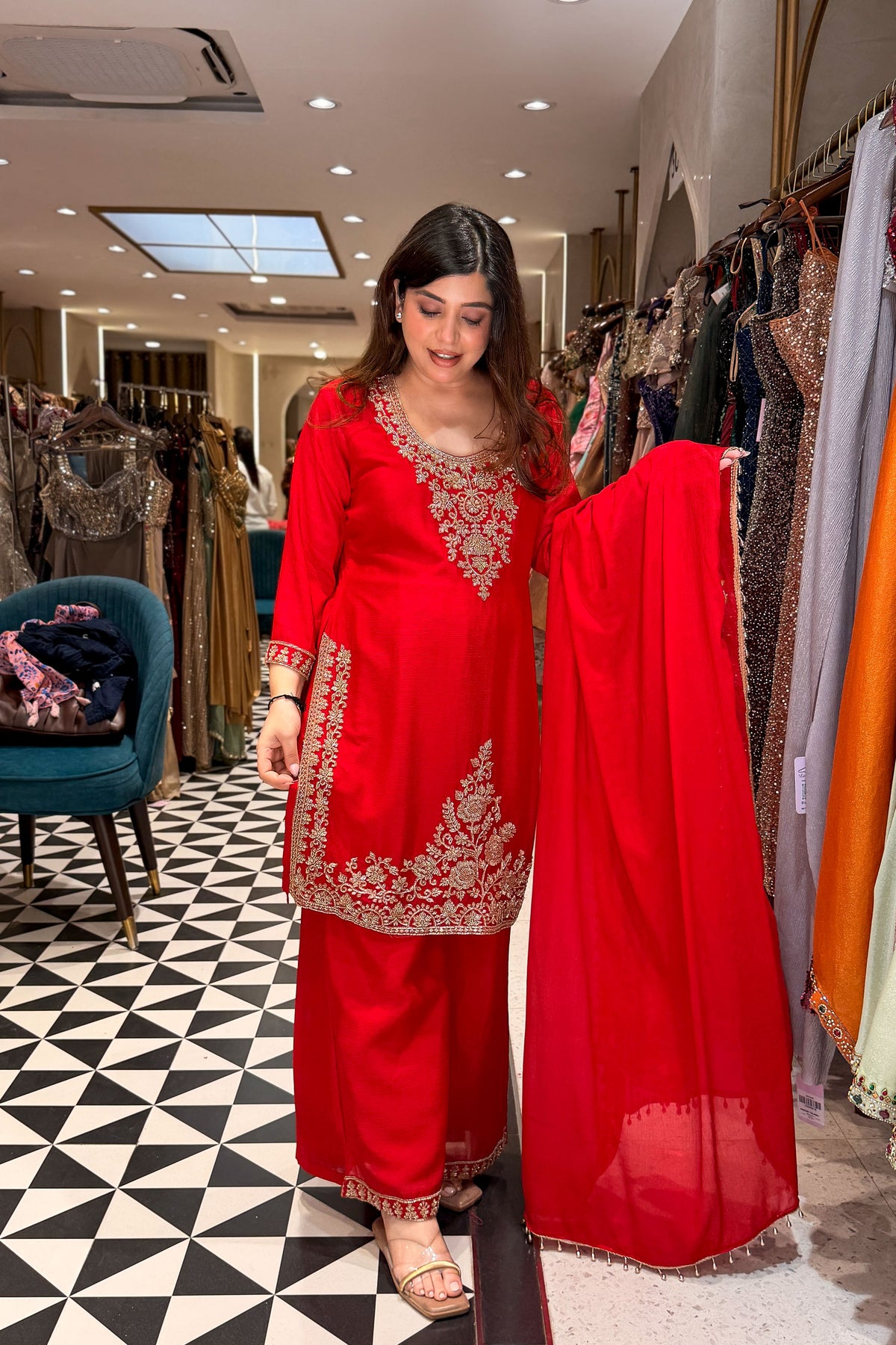 Sridat Beads Embroidered Suit Set
