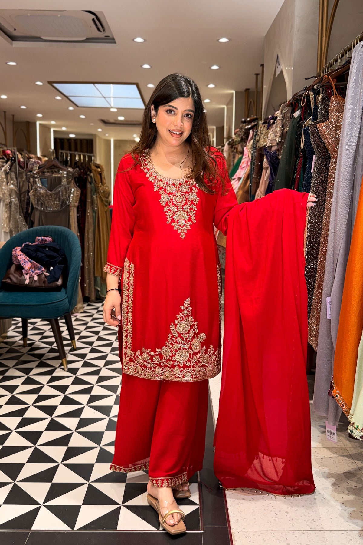 Sridat Beads Embroidered Suit Set