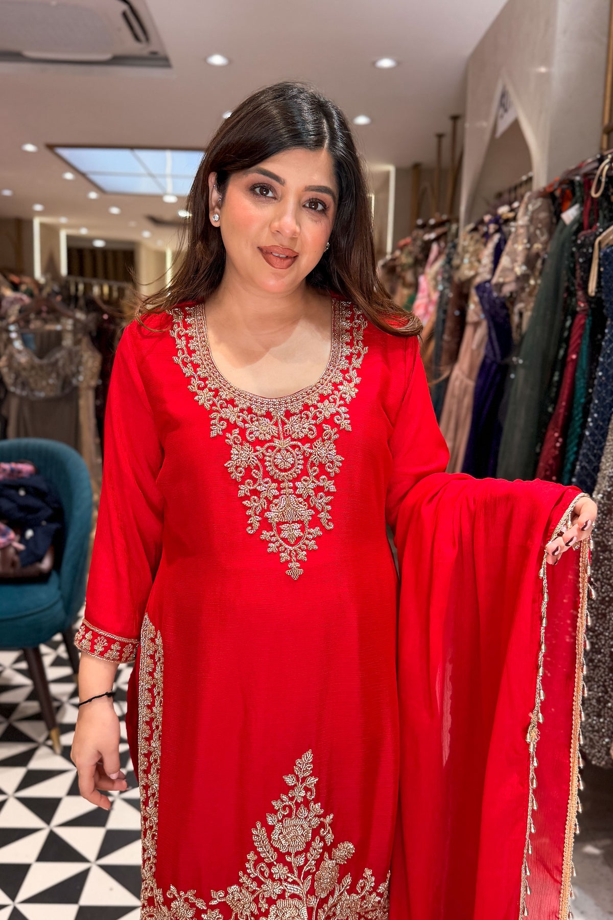 Sridat Beads Embroidered Suit Set