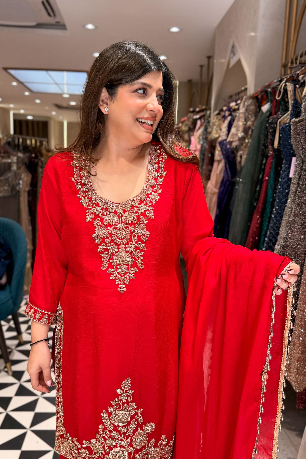Sridat Beads Embroidered Suit Set