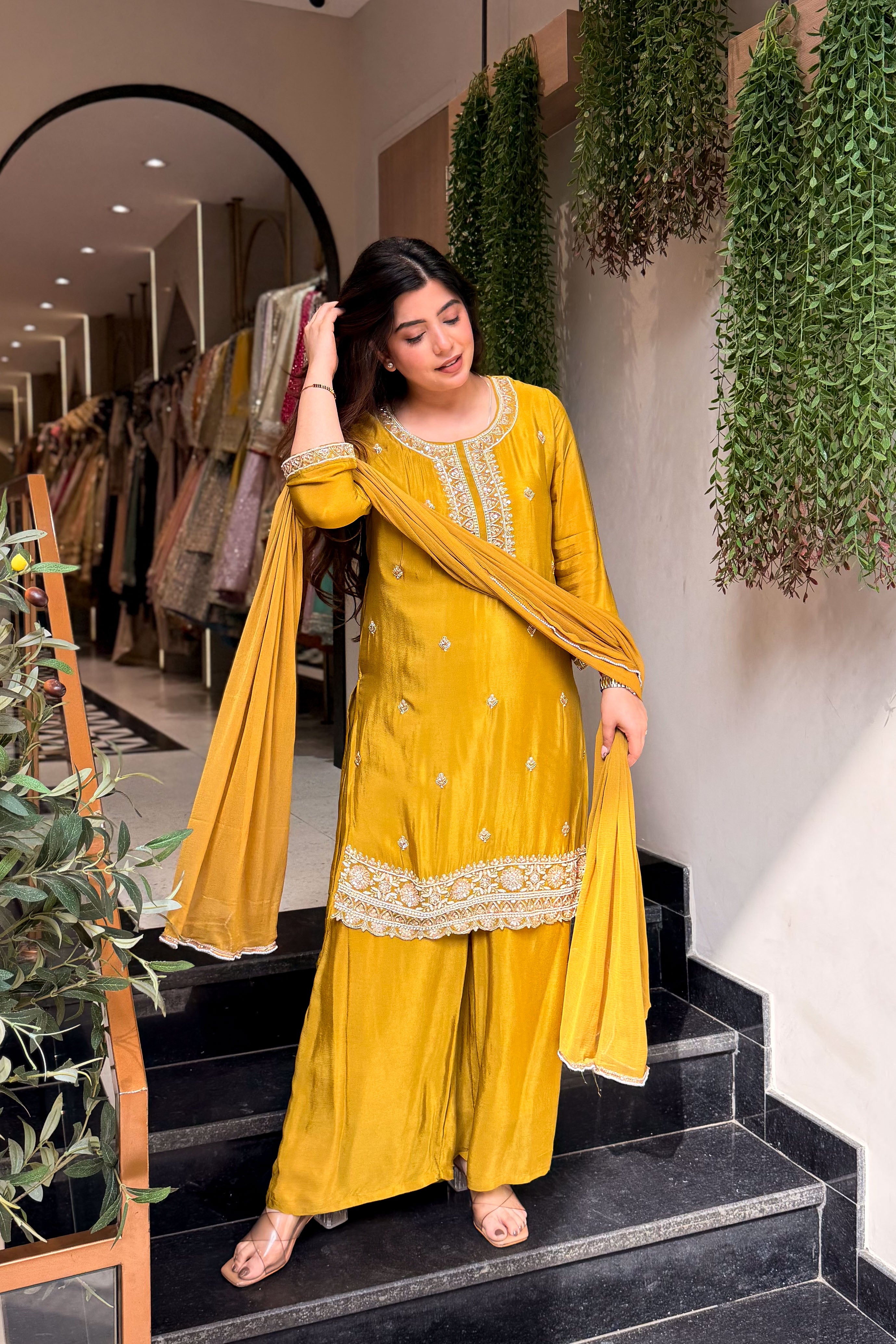 Indya Hand Embroidered Suit Set