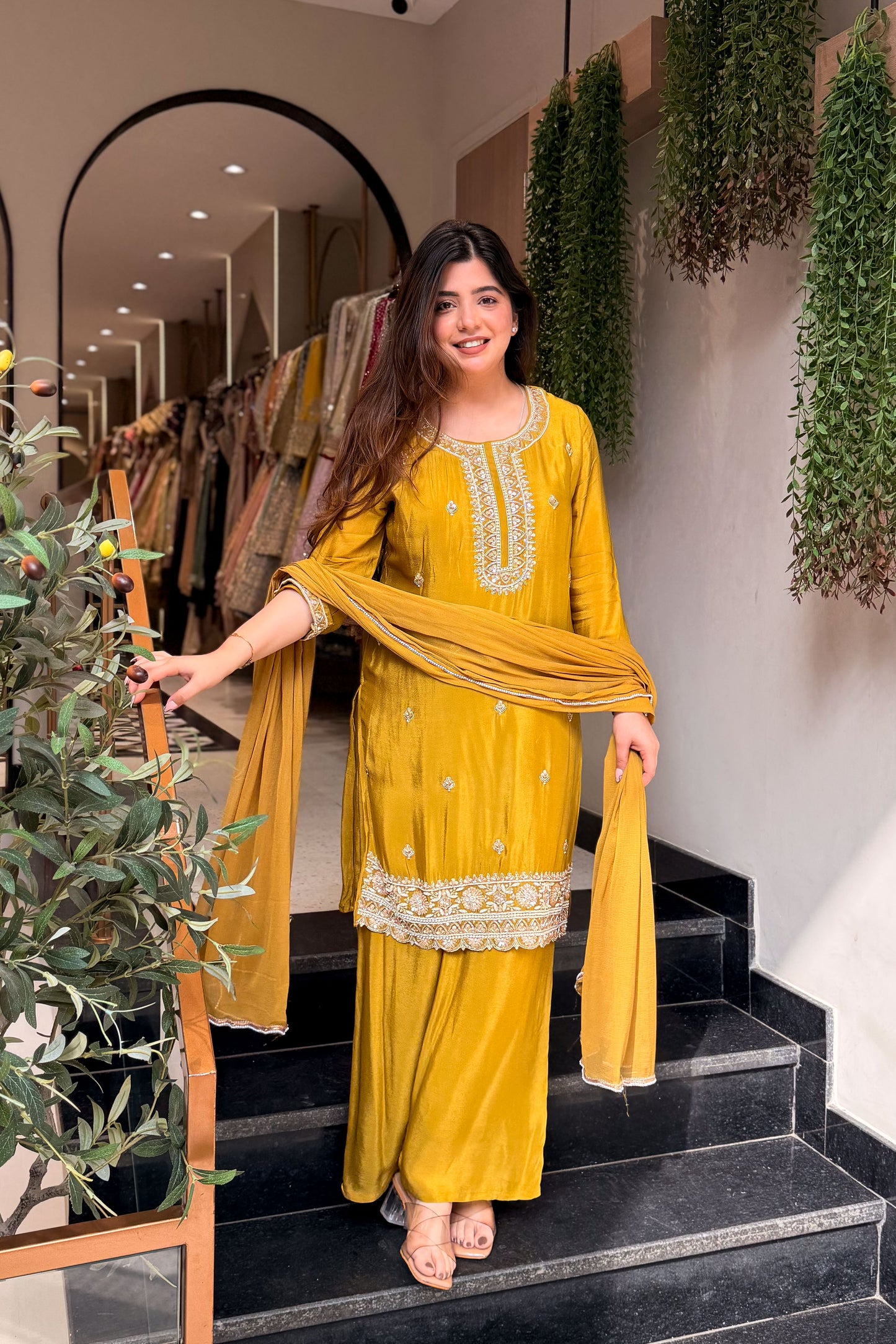 Indya Hand Embroidered Suit Set