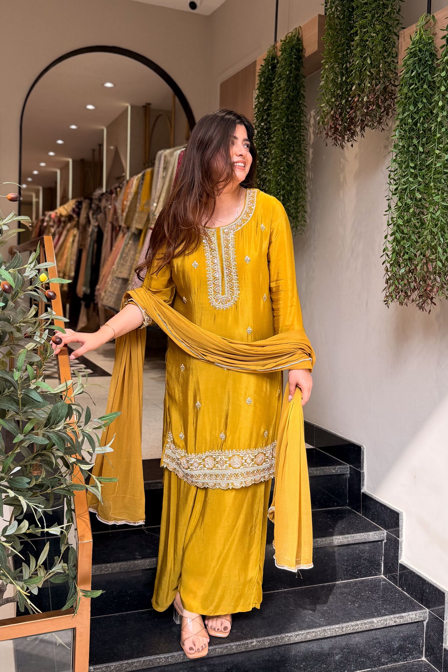Indya Hand Embroidered Suit Set