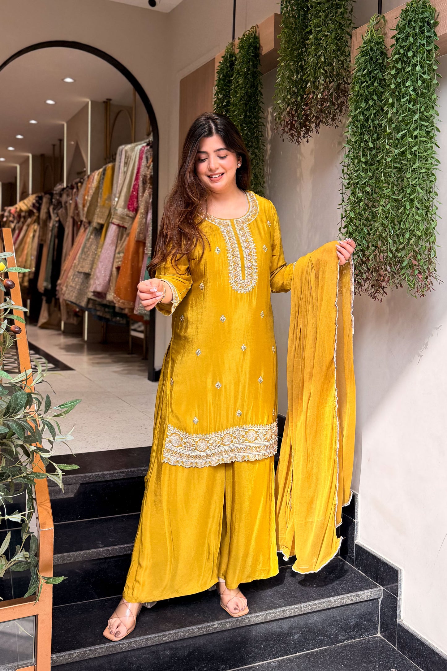 Indya Hand Embroidered Suit Set