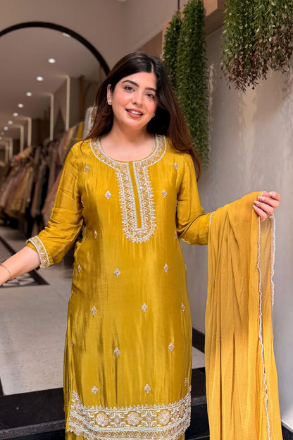Indya Hand Embroidered Suit Set