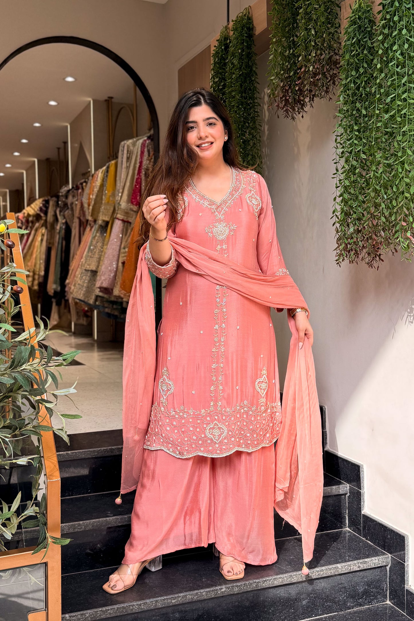 Kamiya Embroidered Suit Set