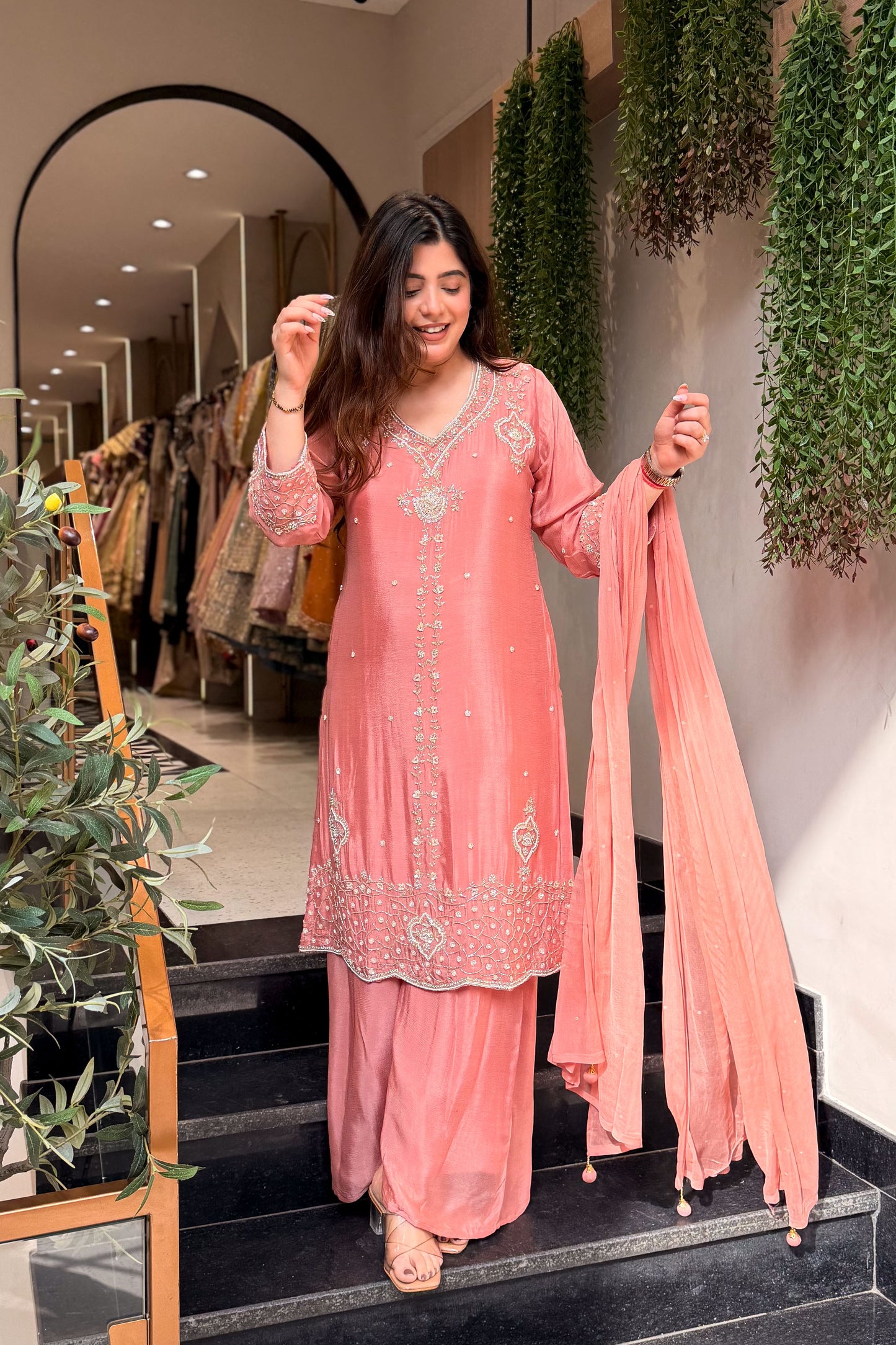 Kamiya Embroidered Suit Set