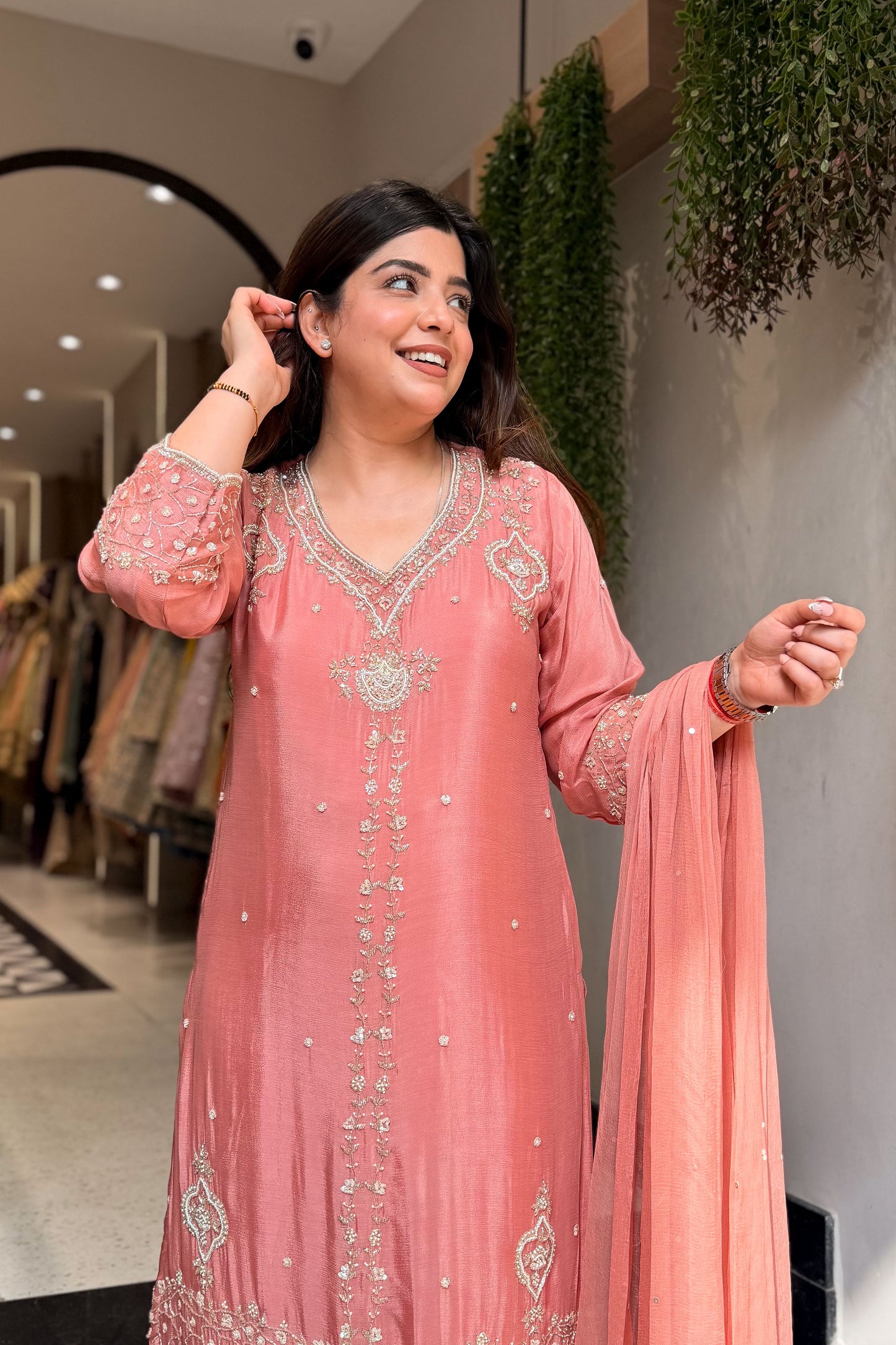 Kamiya Embroidered Suit Set