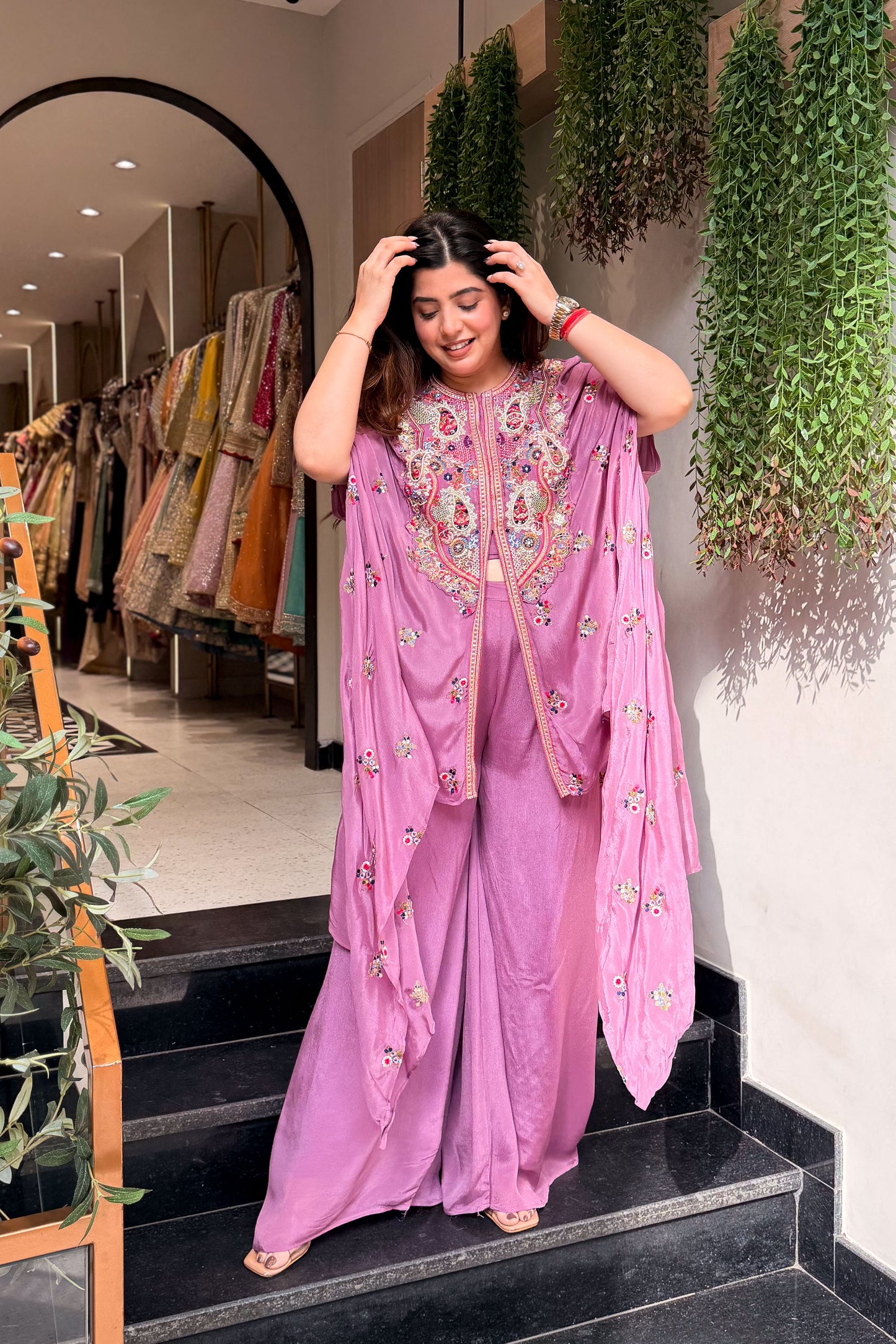 Tripti Hand Embroidered Three Piece Set
