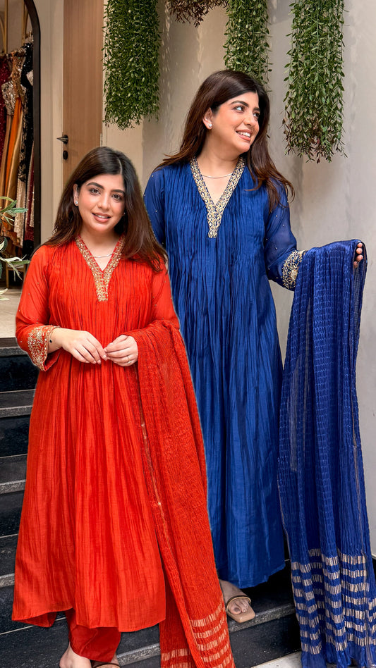Gunika Hand Embroidered Anarkali Suit Set