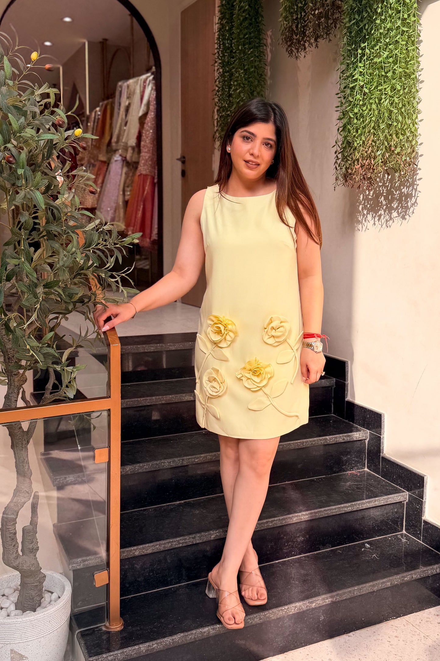 Willow Flower Patch Detailing Dress