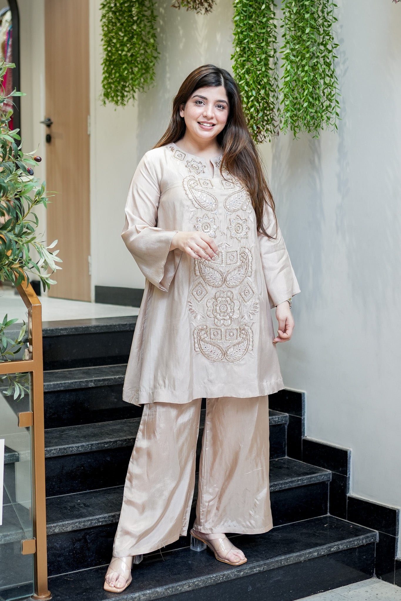 Swara Embroidered Co ord Set