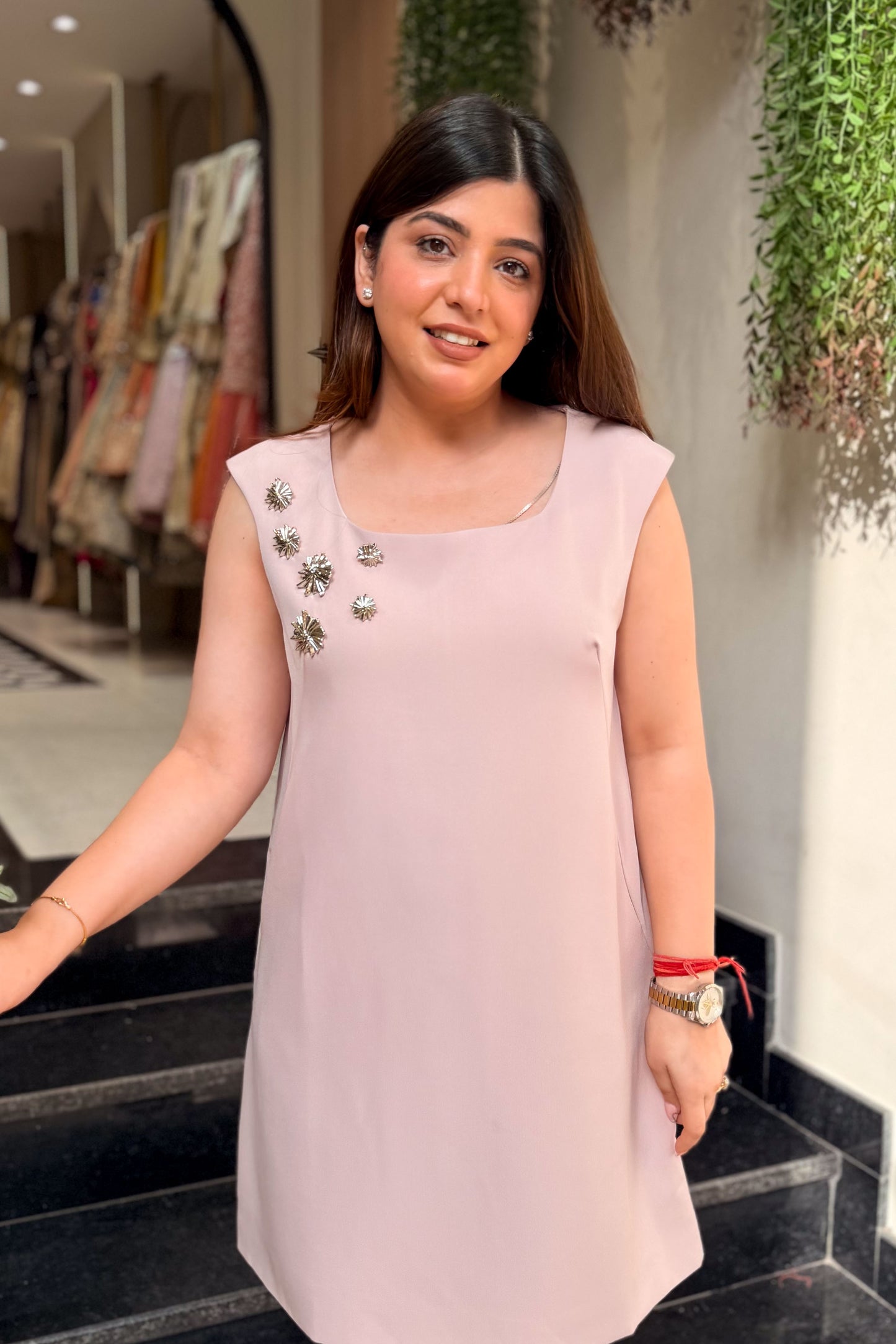 Scarlet Embellished Short Dress