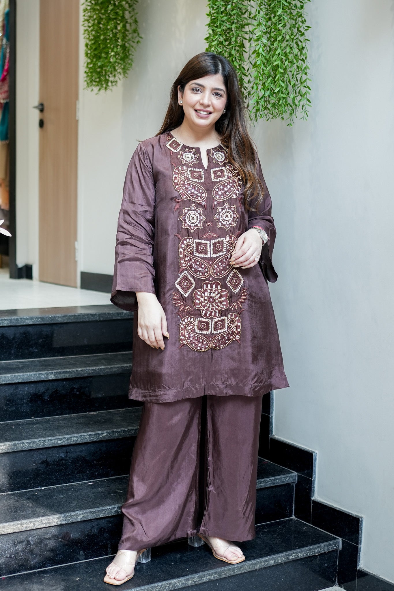 Swara Embroidered Co ord Set