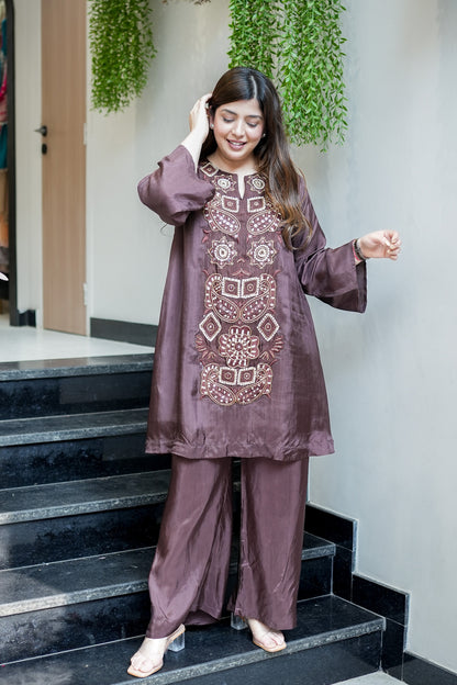 Swara Embroidered Co ord Set