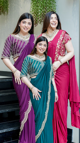Kanak Hand Embroidered Drape Saree