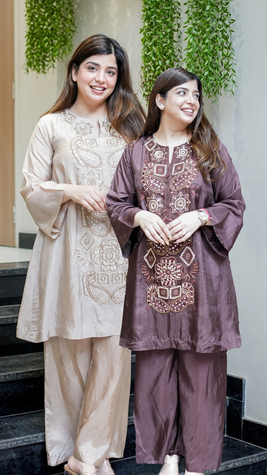 Swara Embroidered Co ord Set