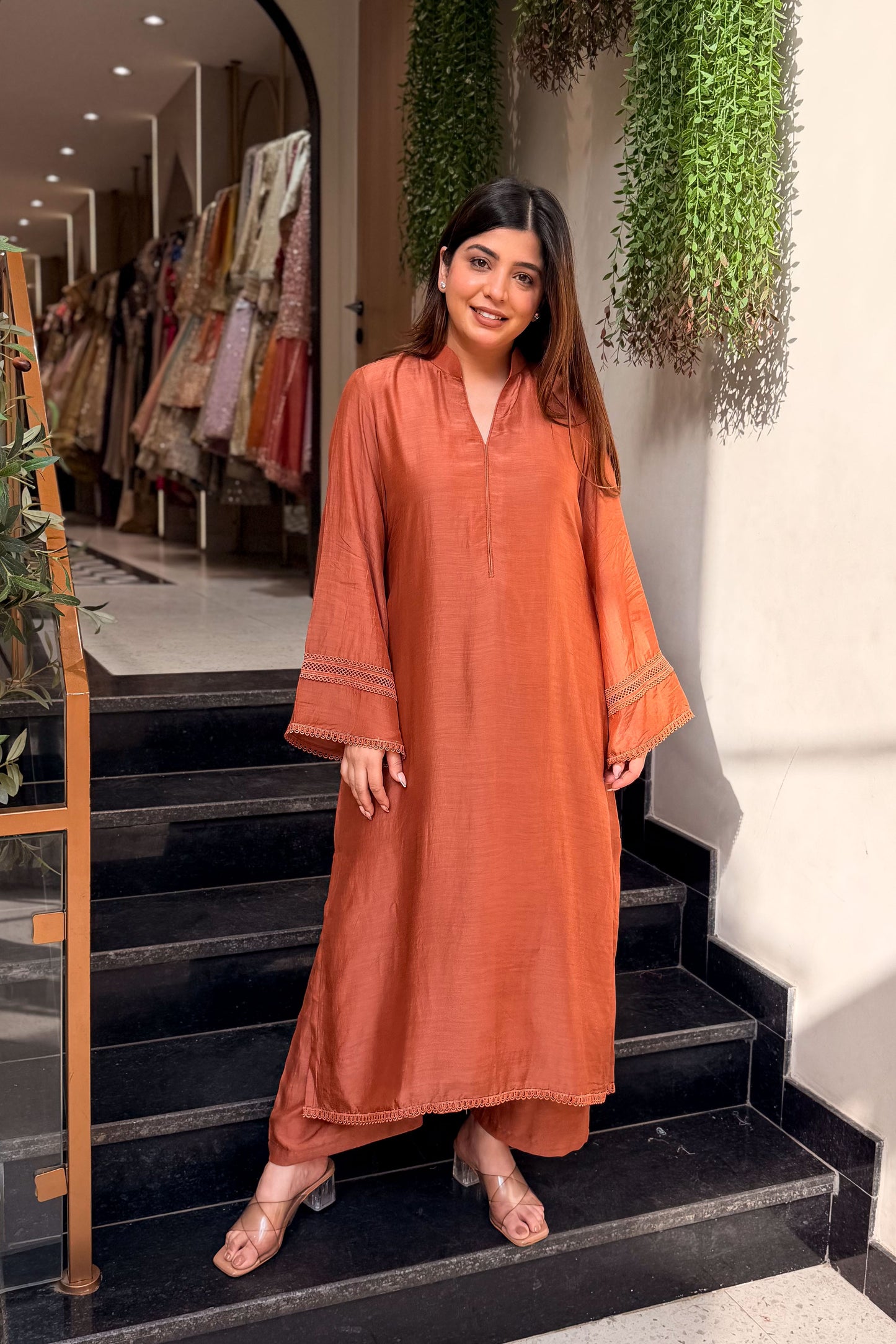 Tabeer Lace Detailing Co ord Set
