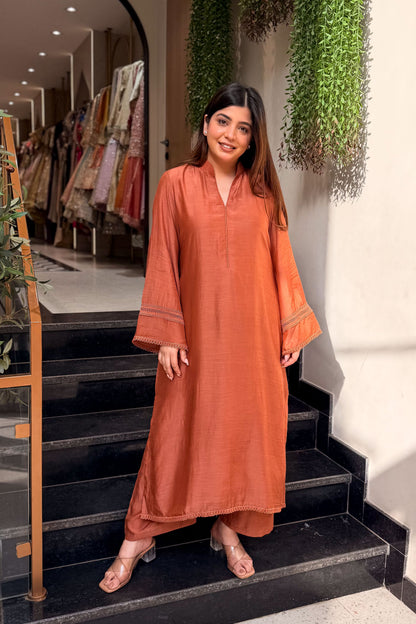 Tabeer Lace Detailing Co ord Set