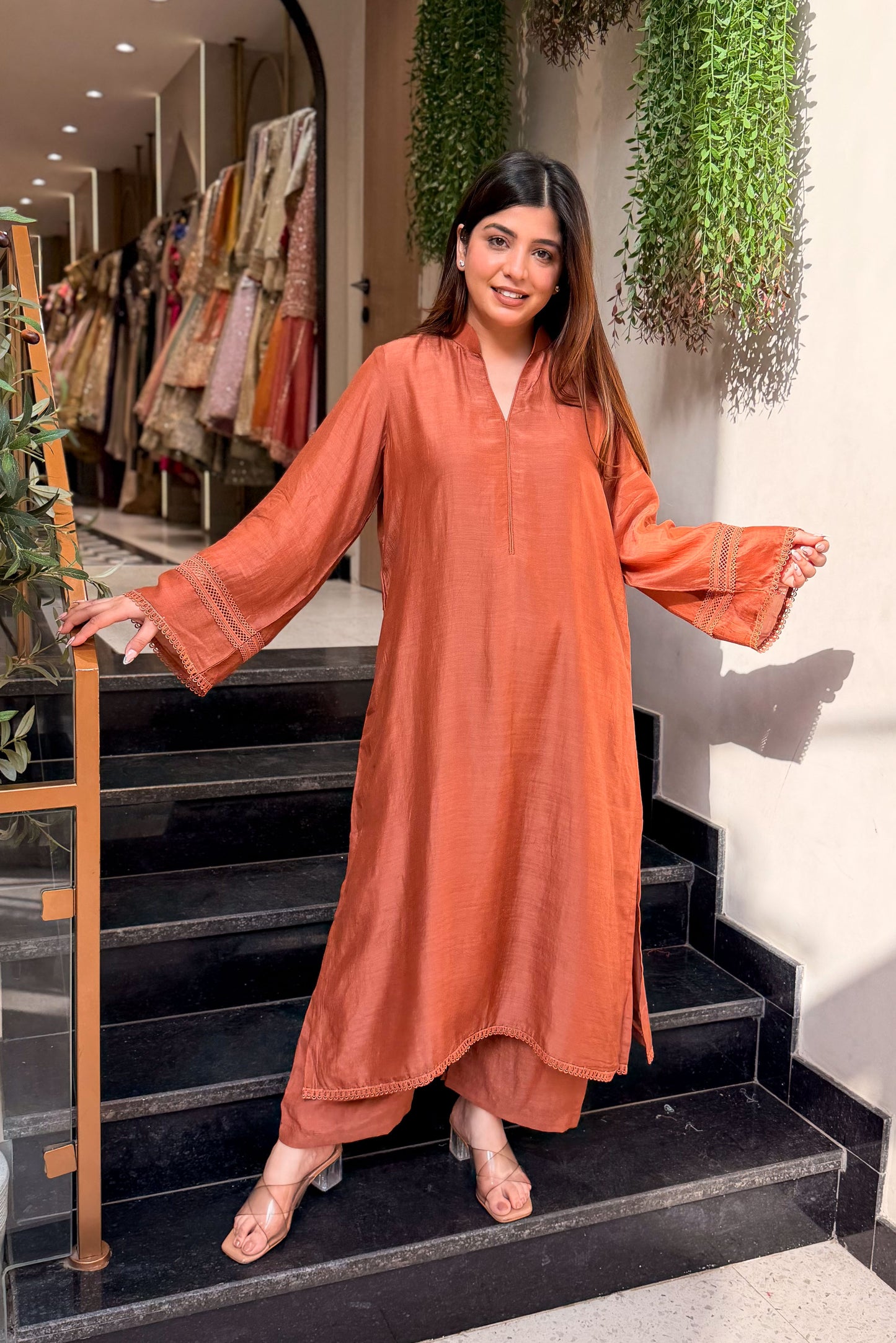 Tabeer Lace Detailing Co ord Set