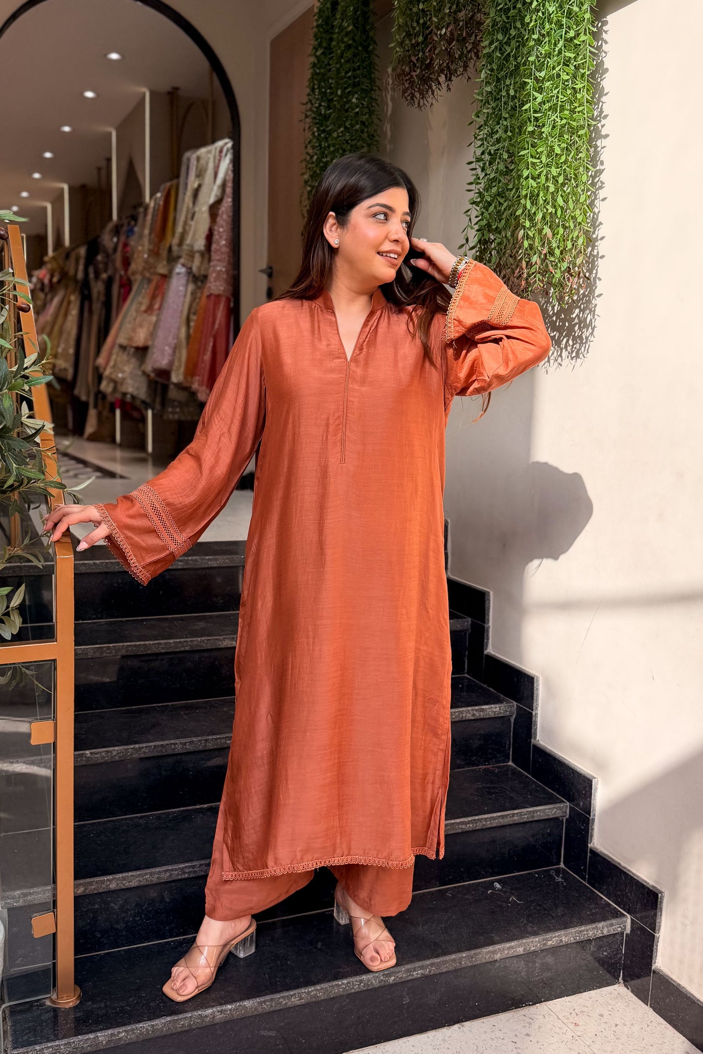 Tabeer Lace Detailing Co ord Set