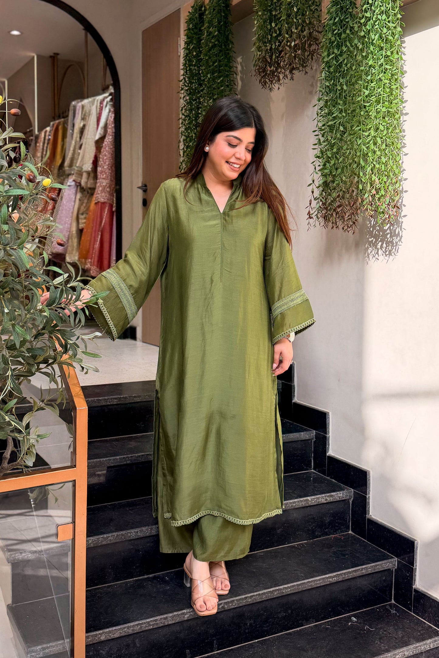 Tabeer Lace Detailing Co ord Set
