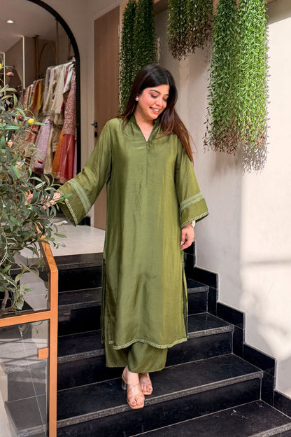 Tabeer Lace Detailing Co ord Set
