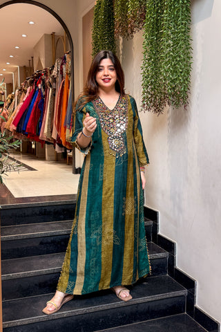 Tivra Embroidered Long Co ord Set