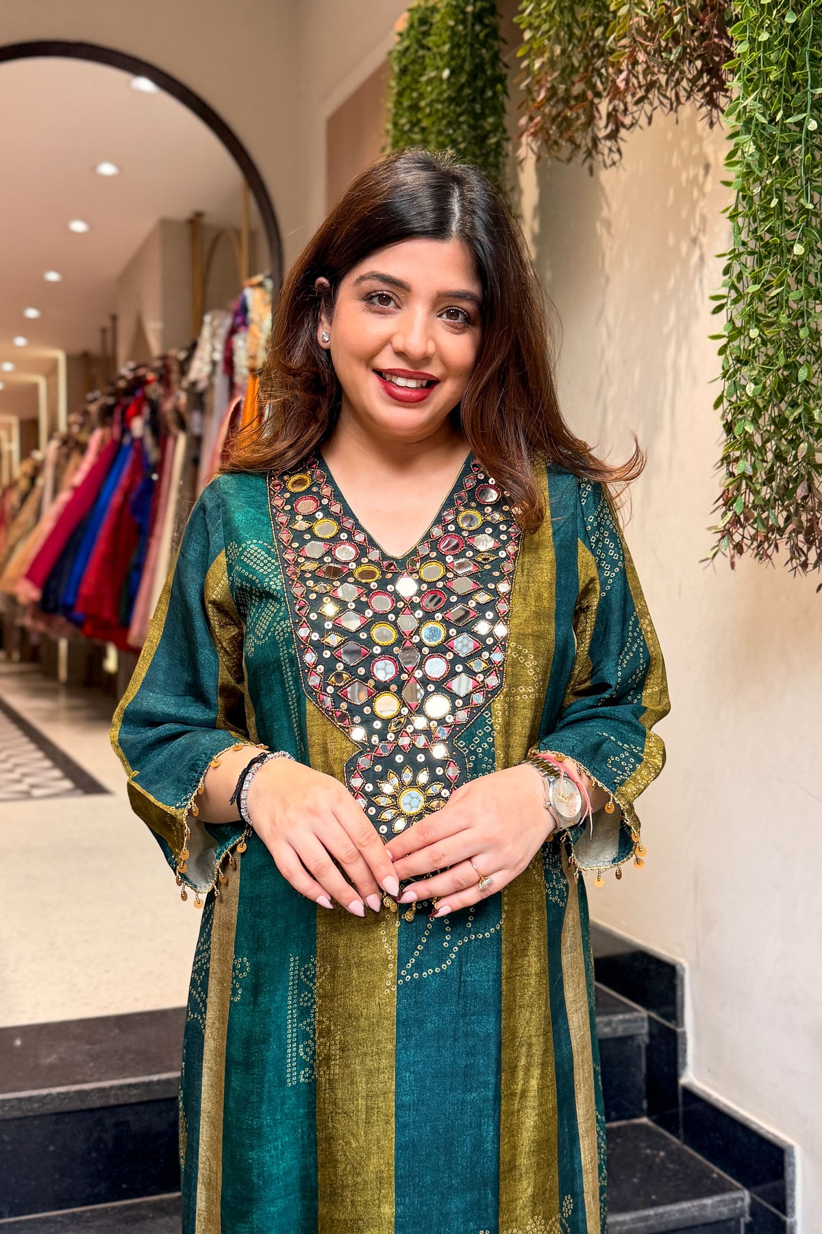 Tivra Embroidered Long Co ord Set