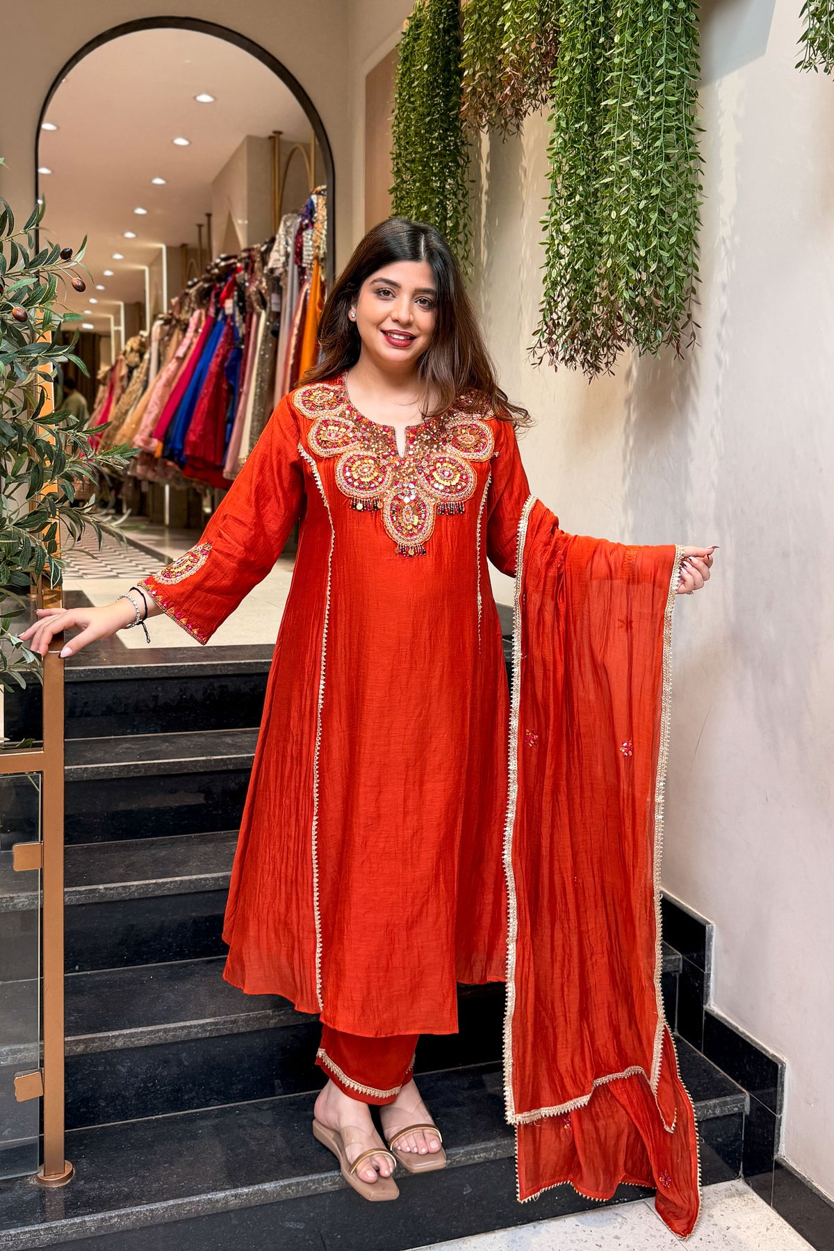 Sheena Hand Embroidered Suit Set