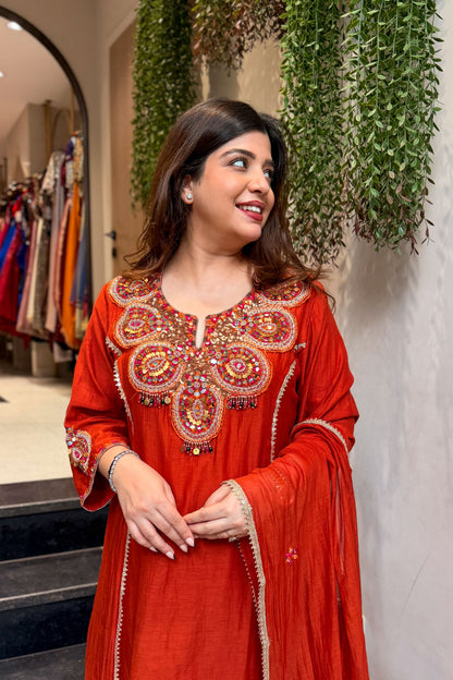 Sheena Hand Embroidered Suit Set