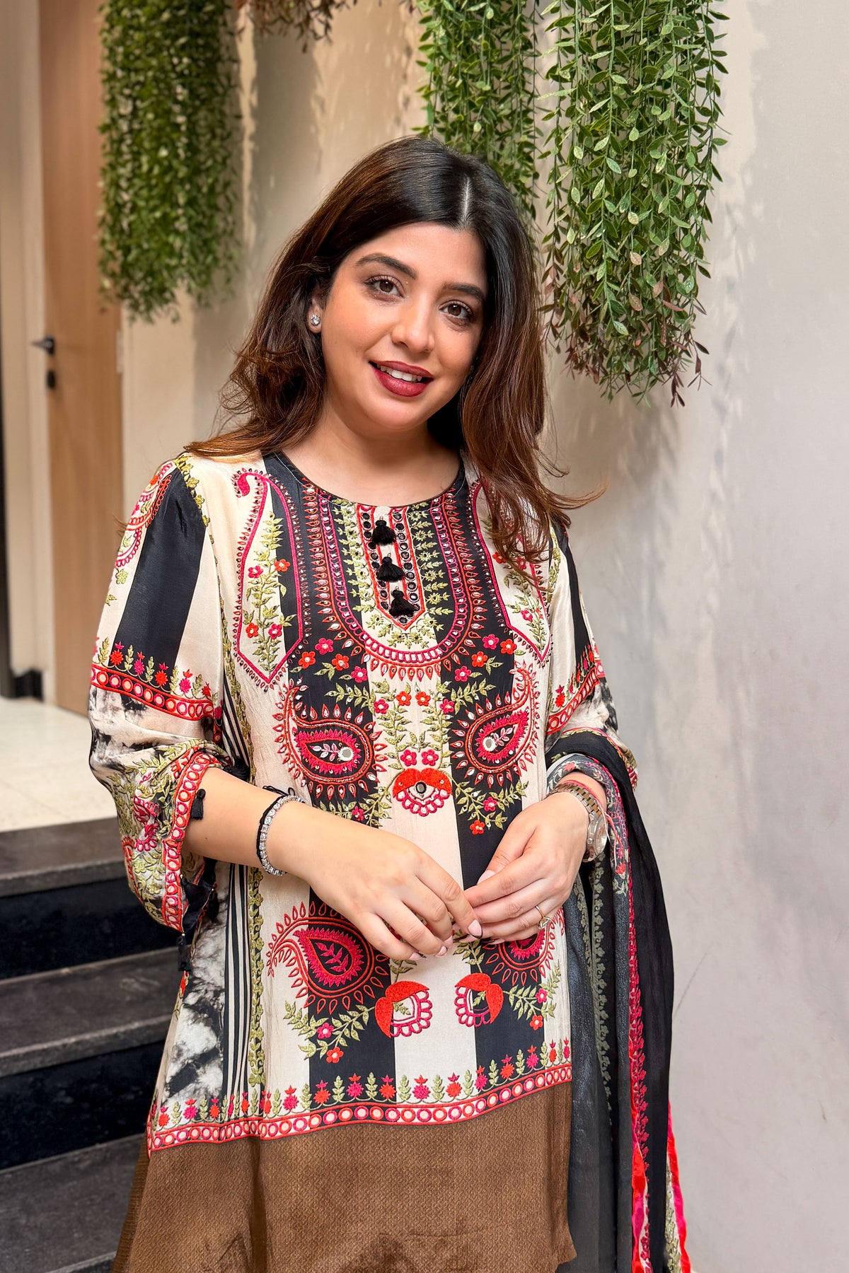 Ibadat Printed & Embroidered Suit Set