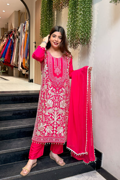 Maurya Thread & Beads Work Long Suit Set