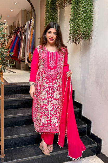 Maurya Thread & Beads Work Long Suit Set