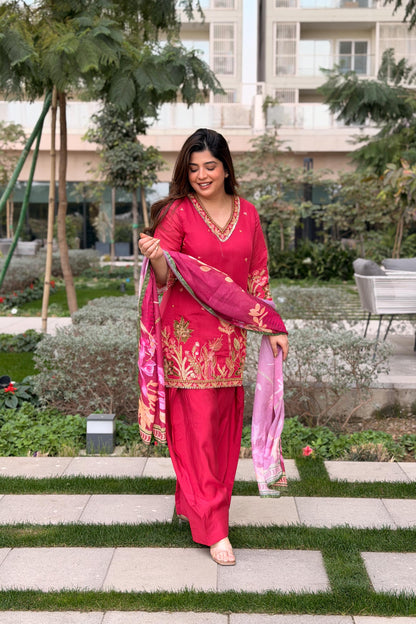 Rameesha Embroidered Farshi Salwar Set