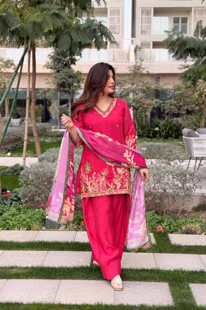 Rameesha Embroidered Farshi Salwar Set