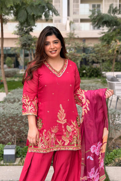 Rameesha Embroidered Farshi Salwar Set