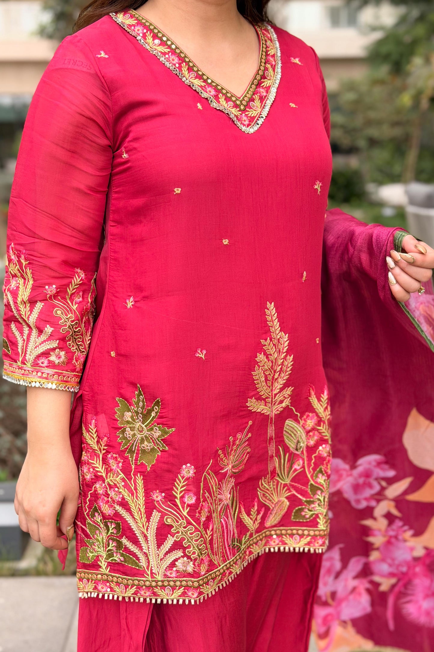 Rameesha Embroidered Farshi Salwar Set