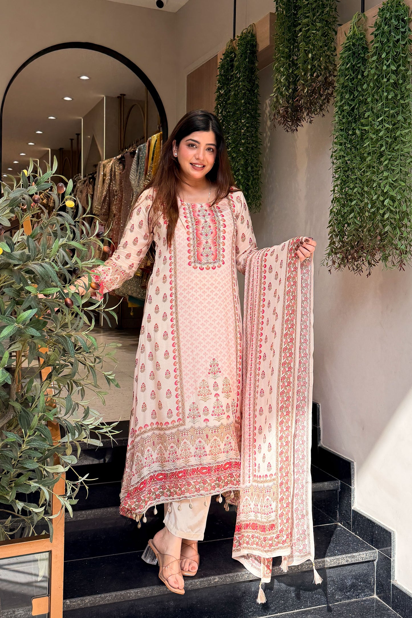 Himadri Embroidered Printed Suit Set