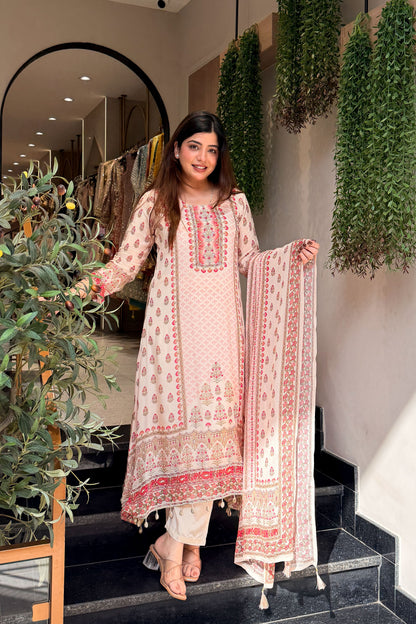Himadri Embroidered Printed Suit Set