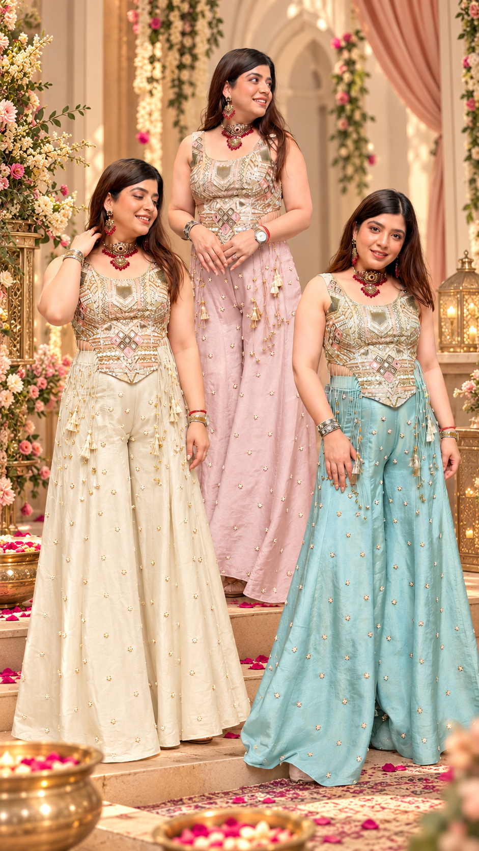 Faryal Hand Embroidered Co ord Set