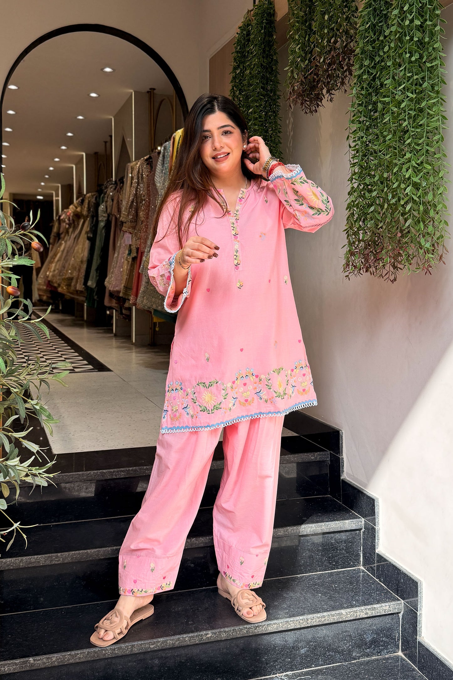 Sharvari Thread Work Co ord Set