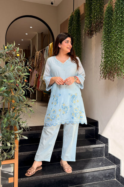 Kainaat Floral Embroidered Co ord Set