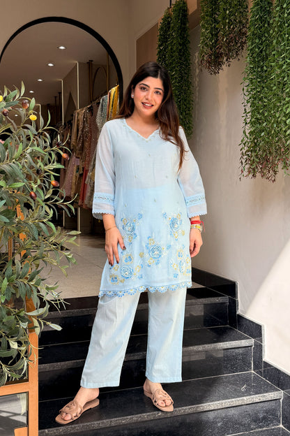 Kainaat Floral Embroidered Co ord Set