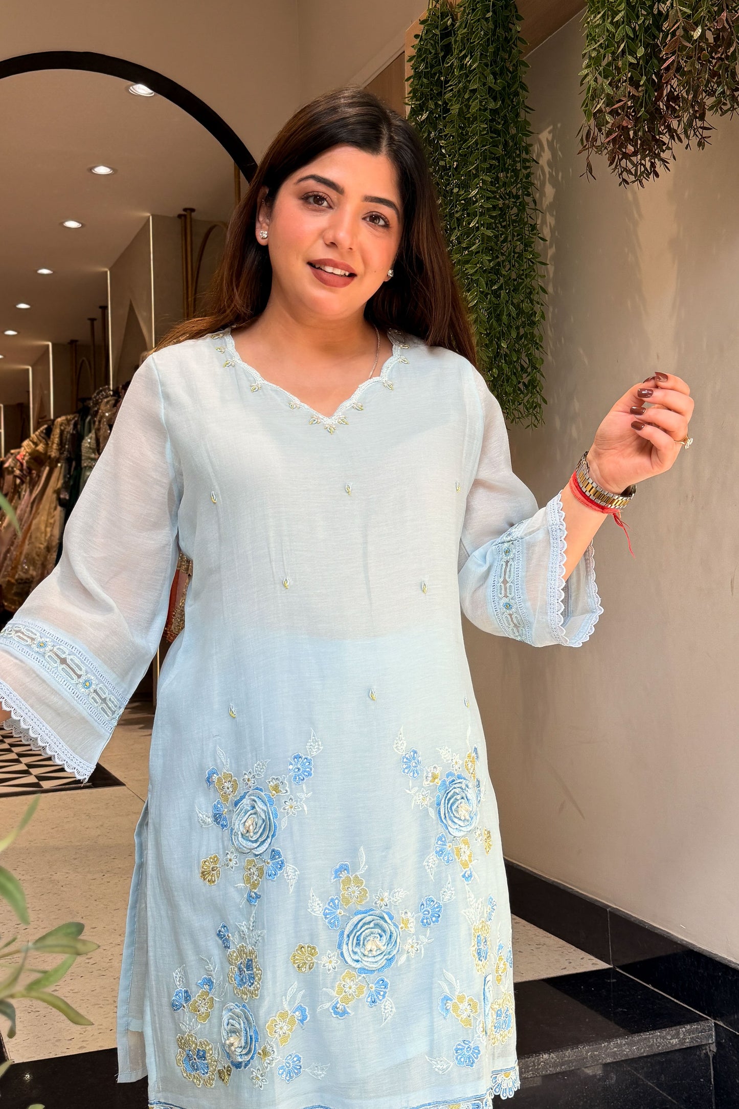 Kainaat Floral Embroidered Co ord Set