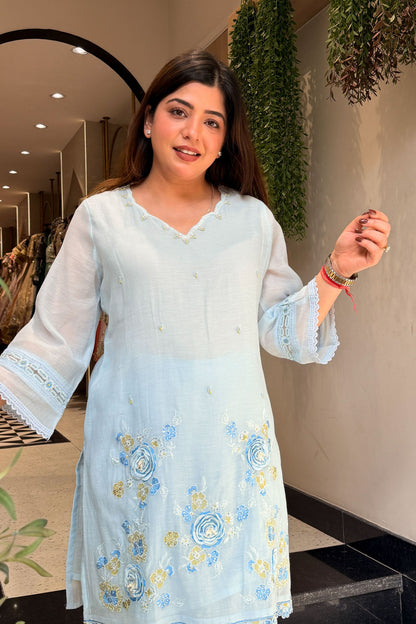 Kainaat Floral Embroidered Co ord Set