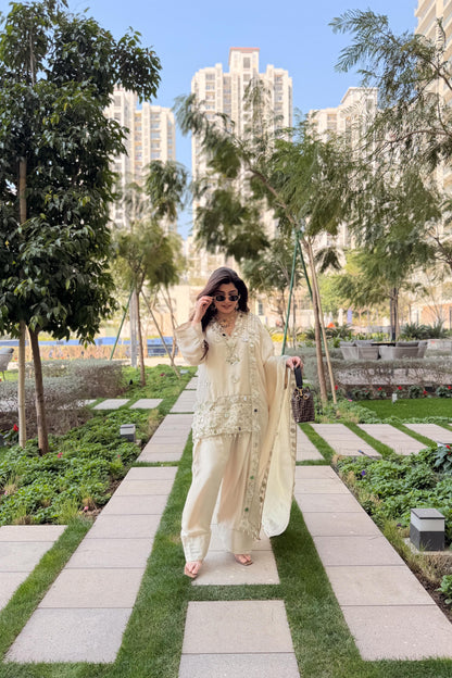 Ifrah Gotta and Mirror Detailing Suit Set