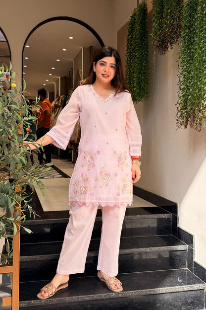 Kainaat Floral Embroidered Co ord Set